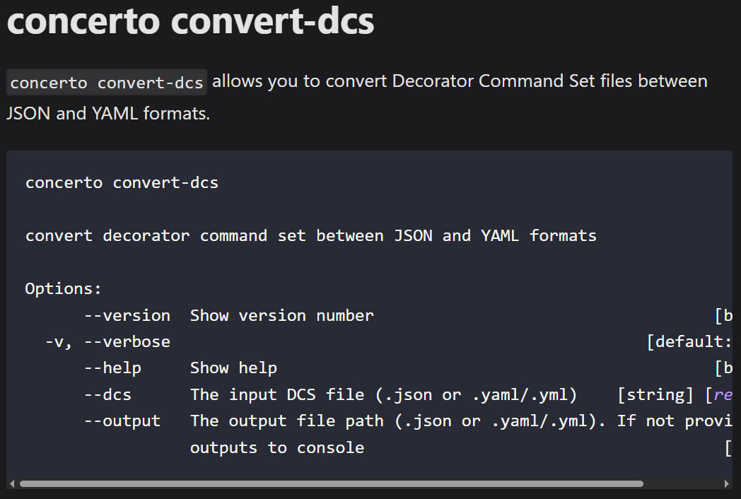 Decorator Command Set JSON<->YAML Converter